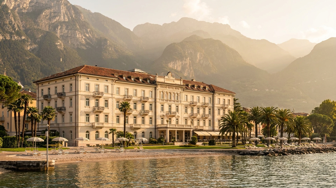 Belle Époque lakefront hotel at Riva del Garda
